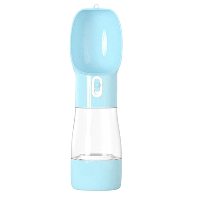 Portable Dog Water Bottle With Food Storage